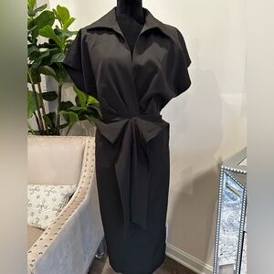 Black Kimono Sleeve Dress